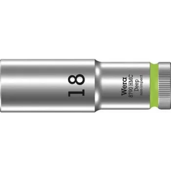 Wera 05004558001 Zyklop 8790 HMC 1/2 inch uzgriežņu atslēgas uzgalis 18mm sešstūra ar lodīšu fiksācijas gropi