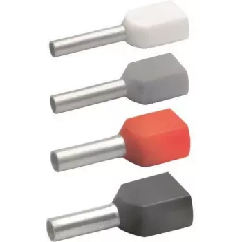 Klauke 87313 dubultā vadu uzmava 2 x 0,75 mm² pelēka