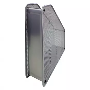 HELIT H2518000 sietveida žurnālu turētājs DIN A4, stiepļu metāls, sudraba, pulverkrāsots, 1 gab.