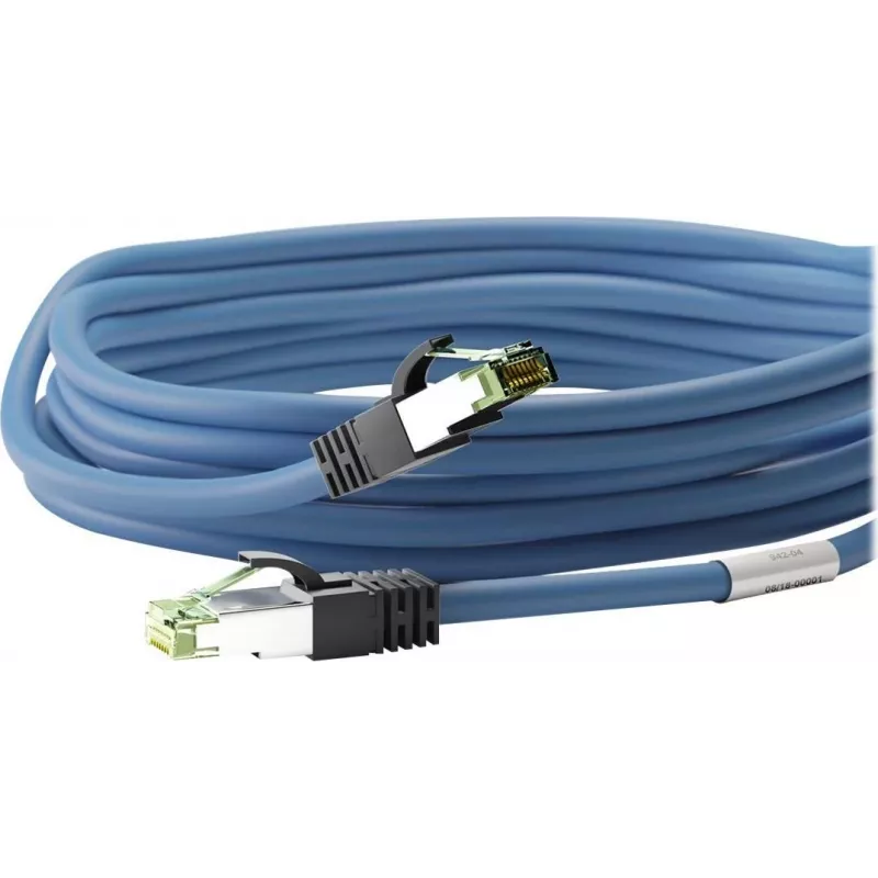 Wentronic Goobay CAT 8.1 tīkla kabelis, S/FTP (PiMF), zils, 5 m, LSZH, varš, 24 AWG 45662