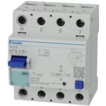 Doepke DFS 4 040-4/0.03-B+ visu strāvu jutīgais RCD, 4 polu, 40 A, 30 mA, B+ tips 09134895