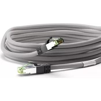 Wentronic Goobay CAT 8.1 tīkla kabelis, S/FTP (PiMF), pelēks, 25 m - LSZH bez halogēniem, varš AWG 24 (55144)
