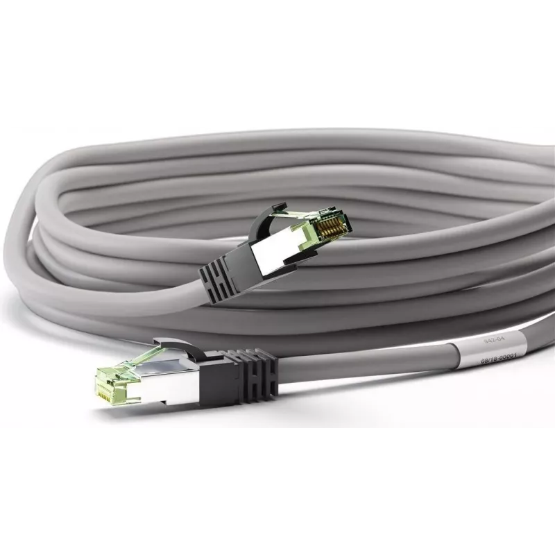 Wentronic Goobay CAT 8.1 tīkla kabelis, S/FTP (PiMF), pelēks, 25 m - LSZH bez halogēniem, varš AWG 24 (55144)