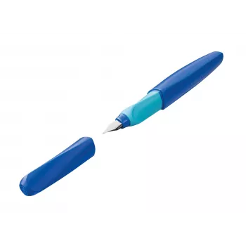 Pelikan Twist P457 pildspalva ar tintes pildījumu tumši zilā krāsā ar smalku rakstīšanas galu 814751