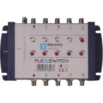 WISI FLEXSWITCH līnijas pastiprinātājs DXA0505 4xSAT/1xTERR multislēdžu kaskādēm