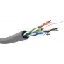 Wentronic Goobay CAT 6 tīkla instalācijas kabelis, U/UTP, pelēks, 100 m - CU, AWG 23/1 (solid), LSZH 68466