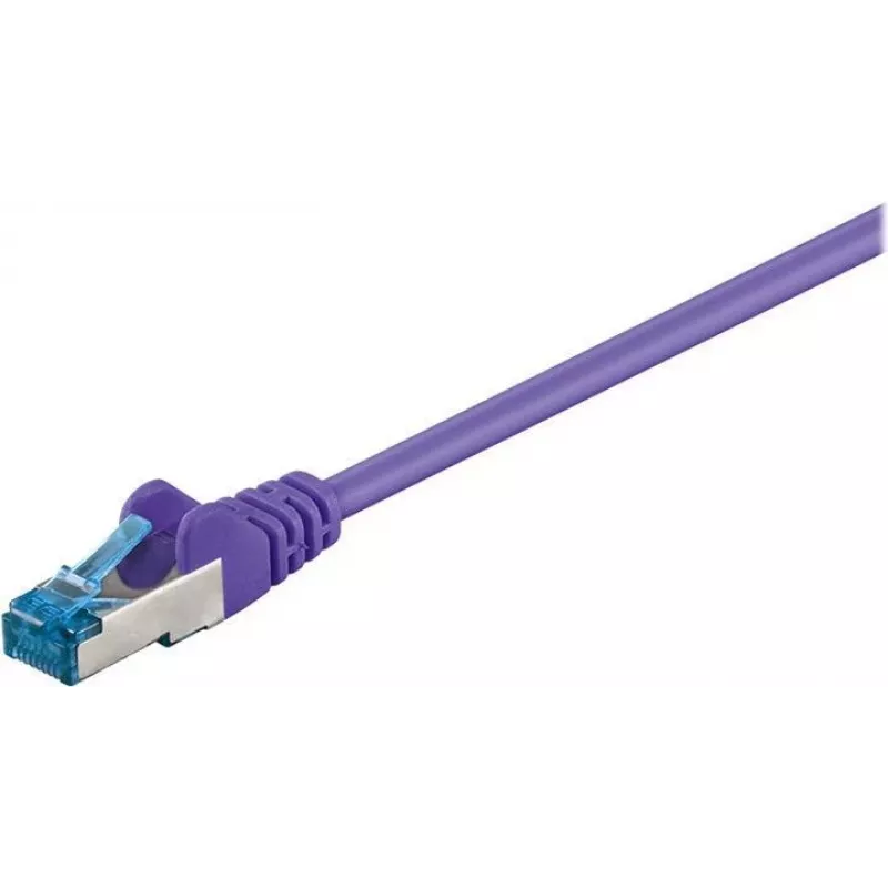Wentronic Goobay CAT 6a S/FTP tīkla kabelis, RJ45, violets, 3 m, LSZH, varš 93789