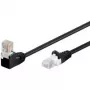 Wentronic 94173 Cat5e U/UTP RJ-45 tīkla savienojuma kabelis, 0,5 m, melns