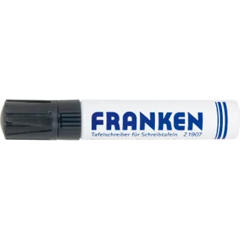 FRANKEN JumboMarker tāfeles marķieris, slīpais uzgalis 4-12 mm, melns, uzpildāms, dry-wipe, ar zemu smaržu, 1 gab. (Z1910 10)