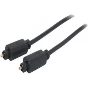 SHIVERPEAKS 3.0m Toslink uz Toslink optiskais audio kabelis, zelta pārklājuma savienotāji, melns BS69004-3.0