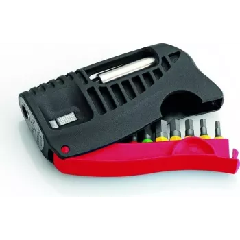 Cimco 114594 10 gabalu skrūvgrieža uzgaļu komplekts ar Phillips, Pozidriv, rievotajiem un Torx uzgaļiem