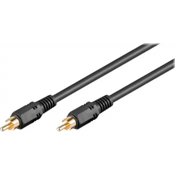 Wentronic AVK 238-1500 RCA kabelis 15 m melns, tēviņš-tēviņš 50338