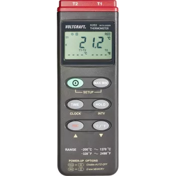 Voltcraft K202 datu reģistrētājs temperatūras mērītājs, termometrs (306)