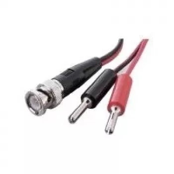 Voltcraft BNC uz dubulto 4 mm banānu spraudņu mērīšanas kabelis 0,8 m melns/sarkans KC300B