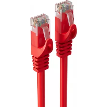 SHIVERPEAKS BASIC-S Cat.6A U/UTP tīkla kabelis, sarkans, 30 m, RJ45, 10 Gbps BS08-35484