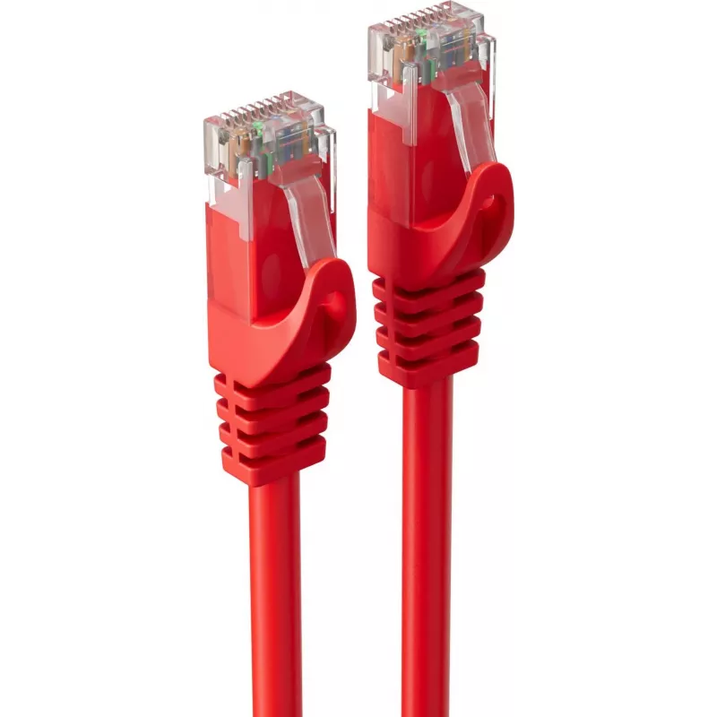 SHIVERPEAKS BASIC-S Cat.6A U/UTP tīkla kabelis, sarkans, 30 m, RJ45, 10 Gbps BS08-35484