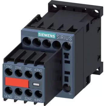 SIEMENS SIRIUS 3RT2 jaudas kontaktors 5,5 kW 400 V 12 A 24 V DC 2NO+2NC skrūvju spailes 3RT20171BB443MA0