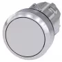 Siemens SIRIUS ACT spiedpogas priekšējais elements, metāla, augsti spīdīgs, pelēks (3SU1050-0AB80-0AA0)