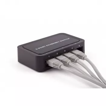 SHIVERPEAKS BS08-01110 5 portu Fast Ethernet neapkalpojams galda komutators, 10/100 Mbps, melns