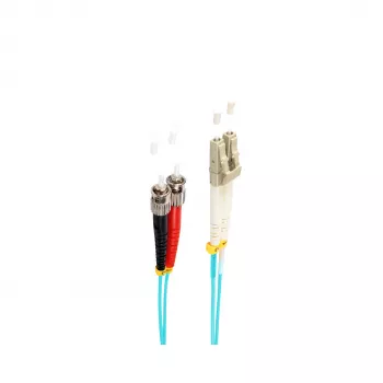 shiverpeaks BS77945/3 optiskās šķiedras savienojuma kabelis 5 m LC ST OM3 Aqua
