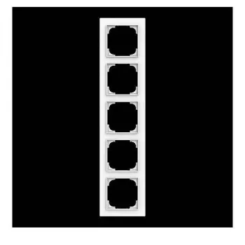 Busch-Jaeger future linear rāmis 5 vietu, Studio White 2CKA001754A4869
