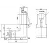 Wentronic Goobay CAT 5e tīkla kabelis, 1x 90° leņķa, F/UTP, balts, 5 m, CCA varš ar alumīnija pārklājumu, 1x RJ45 90° (8P8C) 94182