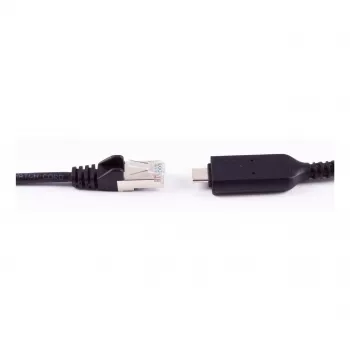 SHIVERPEAKS USB-C uz RJ45 Gigabit Ethernet adaptera kabelis 1m melns BS13-51025