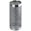 HELIT H2515500 metāla lietussargu statīvs, perforēts dizains, hromēts, apaļš, diametrs 240 mm, augstums 490 mm