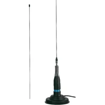Midland Albrecht ML 145 magnētiskā CB mobilā antena, 145 cm, 5/8 λ, 26-28 MHz, PL-259, 4 m RG-58 6305