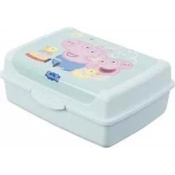 keeeper carla midi Peppa Pig pusdienu kārba, 1,0 L, akvamarīna Deco-Click-Box 1070562433600