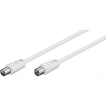TECLINE Wentronic Goobay antenas savienojuma kabelis, balts, 20 m - IEC koaksiālais tēviņš uz IEC koaksiālo mātīti (50125)