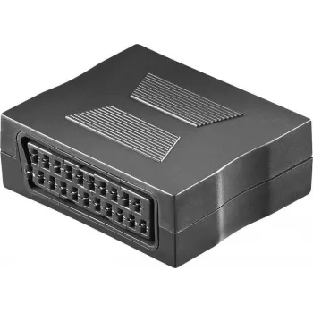Wentronic Goobay SCART adapteris, SCART ligzda uz SCART ligzdu, 21 kontaktu, melns 50771