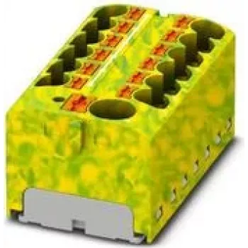 Phoenix Contact PTFIX 10/12X4-GNYE sadales bloks, push-in, 10 mm², zaļš/dzeltens 1153438