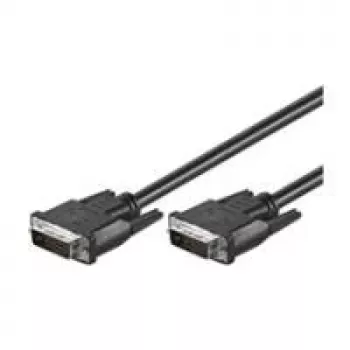 Wentronic goobay DVI-D Dual Link kabelis 0,5m melns ar skrūvēm 93295