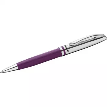Pelikan Jazz Classic lodīšu pildspalva, violeta metāla, ar pagriežamu mehānismu, zila tinte, vidēja 300013899