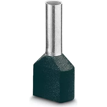 LAPP Twin Wire End Sleeve, 0,75 mm², 8 mm, daļēji izolēta, pelēka, 500 gab. 61802000