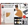 Marabu STRUCTURED ART akrila struktūras pasta komplekts, 3 x 100 ml, balts, uz ūdens bāzes, krēmīgi pastveida, matēts