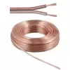 Wentronic Goobay skaļruņu kabelis caurspīdīgs CU, 10 m rullis, 2 x 2.5 mm² 15130
