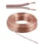 Wentronic Goobay skaļruņu kabelis caurspīdīgs CU, 10 m rullis, 2 x 2.5 mm² 15130