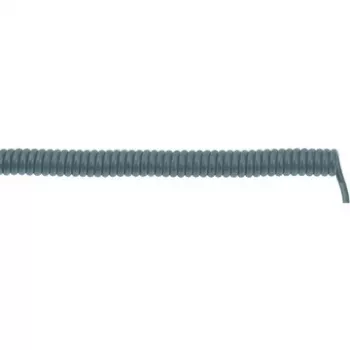 LAPP UNITRONIC SPIRAL LiF2Y11Y Spirālveida datu kabelis, 4 x 0,25 mm², pelēks, 400 mm savilkts / 1600 mm izstiepts 73220353