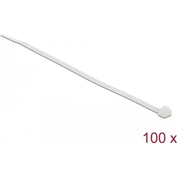 Delock kabeļu saites caurspīdīgas L 200 x W 3.6 mm, 100 gab. (18606)