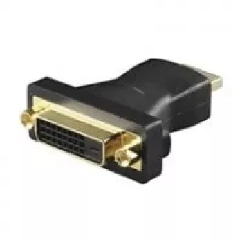 Wentronic Goobay HDMI uz DVI-D adapteris, HDMI vīrišķais uz DVI-D sievišķo, zelta pārklājums, melns, 2560x1600 68930