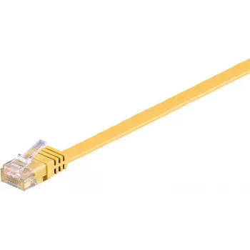 Wentronic RJ45 CAT6 0,5 m tīkla kabelis, U/UTP, dzeltens 96396