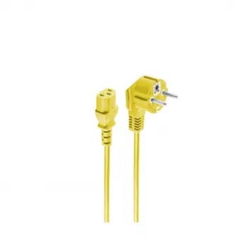 shiverpeaks BASIC-S barošanas kabelis Schuko uz IEC C13, 1,8 m, dzeltens BS09-05182