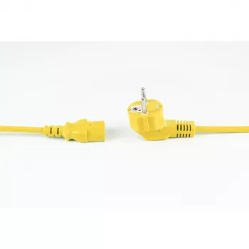 shiverpeaks BASIC-S barošanas kabelis Schuko uz IEC C13, 1,8 m, dzeltens BS09-05182