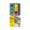 Faber-Castell Eberhard Faber Winner necaurspīdīgo akvareļu krāsu komplekts, 24 spilgtas krāsas, caurspīdīgs noņemams vāks, kas kalpo kā maisīšanas palete 578324