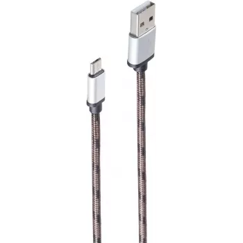 shiverpeaks BS14-50079 USB 2.0 kabelis, USB-A uz Micro-USB B, 0,9 m, brūns