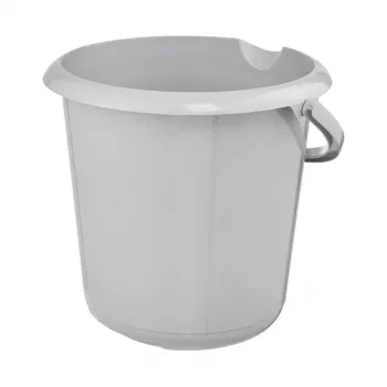 keeeper mika eco apaļais tīrīšanas spainis, 10 litri, akmens pelēks, 100% pārstrādāta plastmasa, ergonomisks rokturis 1171015000000