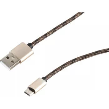 SHIVERPEAKS S-Conn USB 2.0 kabelis, USB-A uz Micro-USB B, 0,9 m, brūns 14-50079