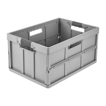 keeeper Profi-Klappbox benno salokāma uzglabāšanas kaste, 45 litri, Nordic Grey, ar mīkstajiem rokturiem, 50 kg slodze 1023713000000